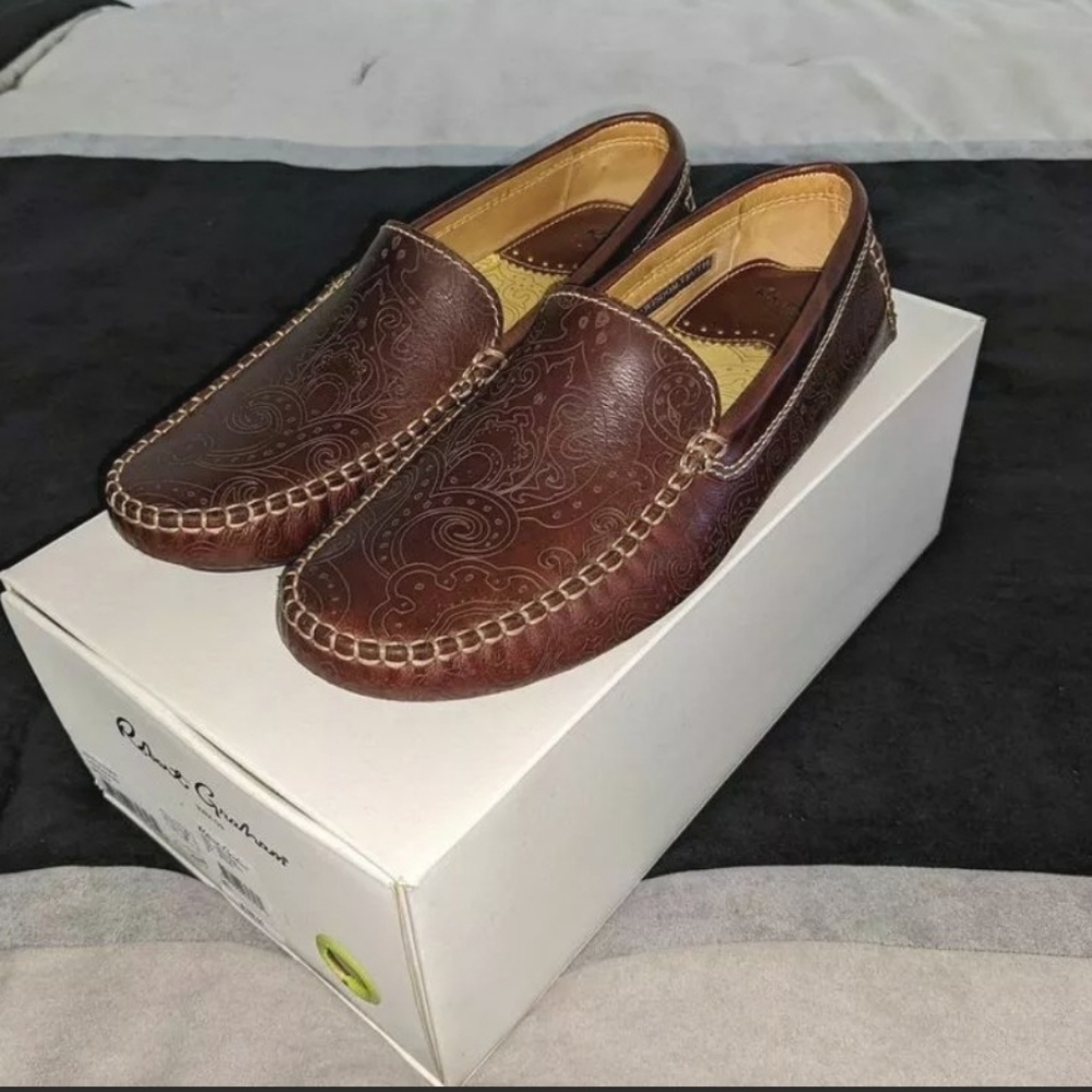 Robert Graham Mens Verrazano Driving Loafer Shoes